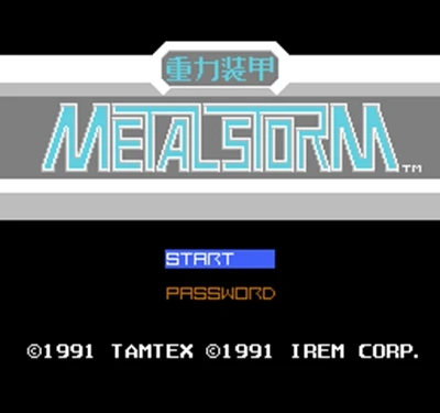 

Metal Storm Region Free 60 Pin 8Bit Game Card For Subor Game Players