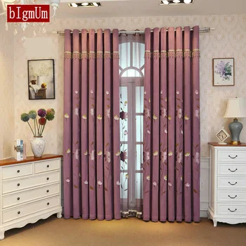 

Embroidery Elegant Tulle Curtains for Living Room Dining Room Window Drapes Shading Cloth Curtains Sheer Home Decor High Grade