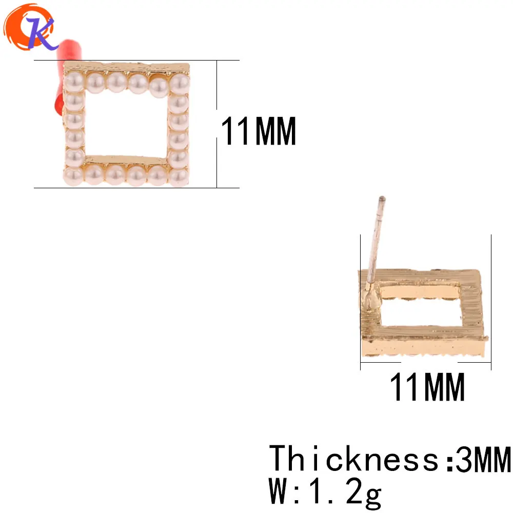 Cordial Дизайн 50 шт 11*11 мм ювелирные аксессуары/серьги шпилька/Серебряный штифт/Сделай сам/ручная работа/Аксессуары для украшений