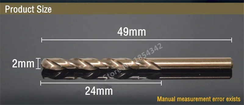 15 шт. набор 1,5 мм-10 мм Кобальт высокоскоростные стальные сверла M35 набор инструментов из нержавеющей стали полностью заземленные металлические сверлильные инструменты