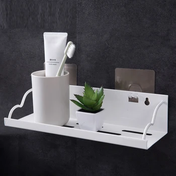 

Punch-free paste wall hanging rack toilet rack bathroom wash shelf bathroom wall storage rack wx10081354