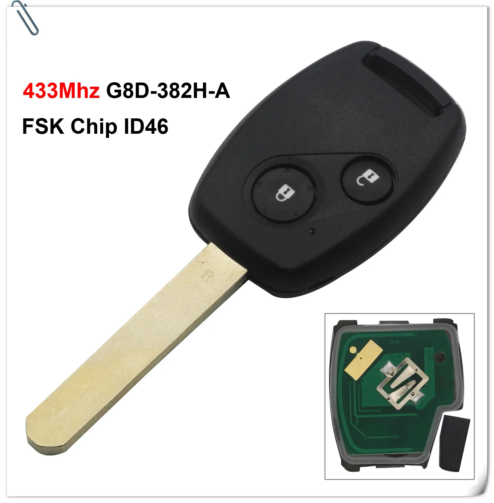 Chiave a distanza dell'automobile di 10X 433.9/315Mhz per il G8D-382H-A civico/G8D-384H-A della navetta di odissea della città adatta di HR-V dell'elemento di accordo di Honda 6 Chiave a distanza dell'automobile di 10X 433.9/315Mhz per il G8D-382H-A civico/G8D-384H-A della navetta di odissea della città adatta di HR-V dell'elemento di accordo di Honda - HTB1ZJQOJWSWBuNjSsrbq6y0mVXa1