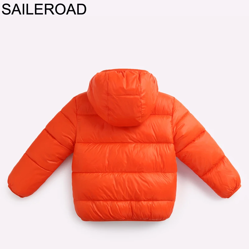 SAILEROAD/зимняя детская куртка с хлопковой подкладкой для детей от 2 до 7 лет, пальто осеннее пуховое пальто для мальчиков и девочек 6 однотонных