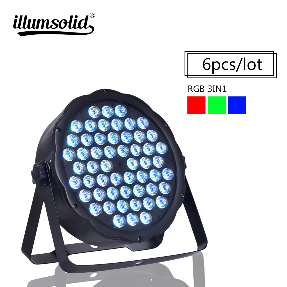 

led Par 54x3W RGB Color Lighting for Disco DJ Music Party Club Dance Floor Bar Darkening 6pcs/lot
