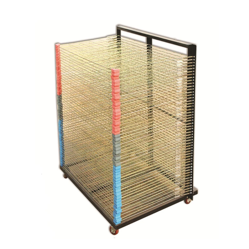 

Foldable drying racks for screen printing plate