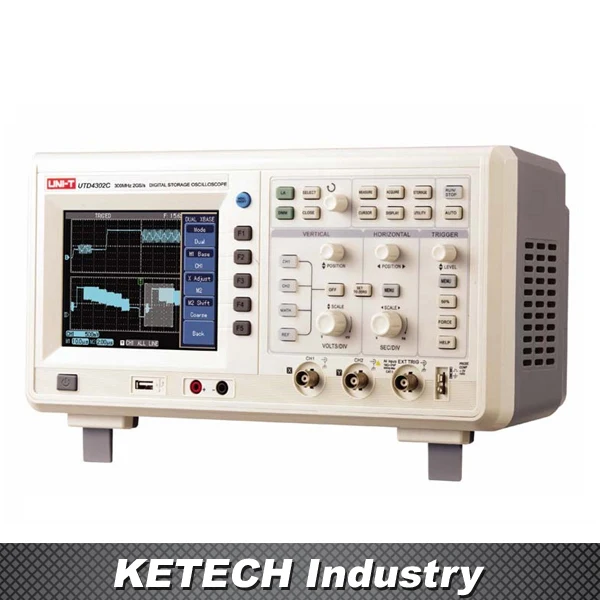Digital Storage Oscilloscopes UTD4302C 2 Channels 300MHz 2GS/s 24kpts