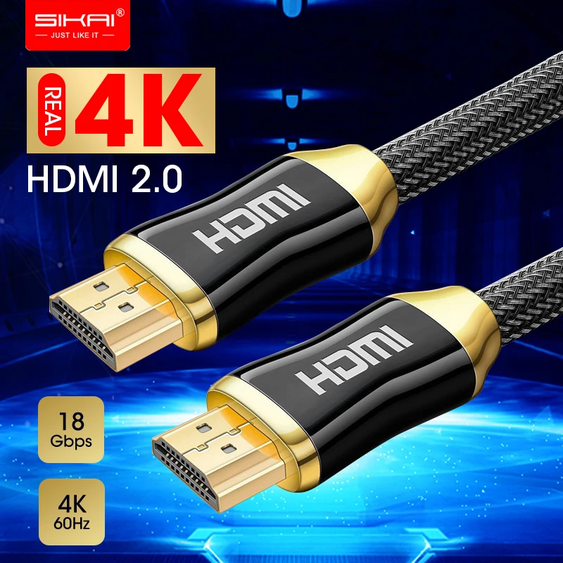  Ad alta Resistenza In Nylon Intrecciato Cavo HDMI Ultra-HD (UHD) 4 K HDMI 2.0b Cavo 18Gbs con Audio