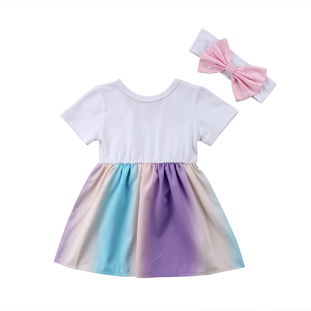 Toddler Infant Baby Kids Girl Clothes Dress Princess Party Sleeveless