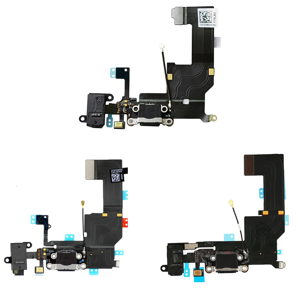 

USB Dock Connector for iPhone 5 5C 5S USB Charging Port Flex Mic Audio jack Antenna Loudspeaker Connector