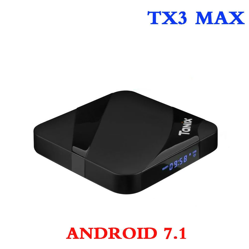 

OLOEY Smart 4K Android 7.1 TV Box TX3 Max H.265 Media Player TX3MAX Amlogic S905W 2GB 16GB 2.4G Wifi PK TX3 mini TVBox