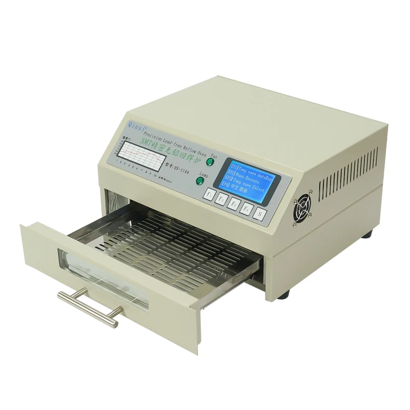 LY QS-5100 настольная Автоматическая Бессвинцовая SMT печь для перепайки SMD паяльная плита площадь припоя 180*120 мм