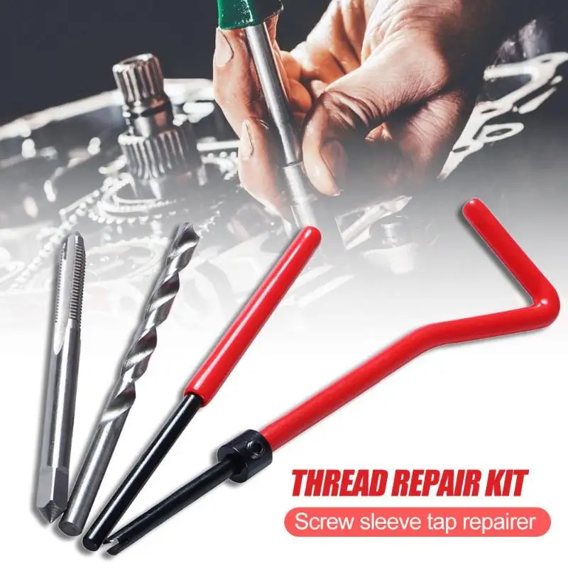 30pcs Steel M5 Thread Repair Insert Kit Threaded Insert Screw Tap Wrench