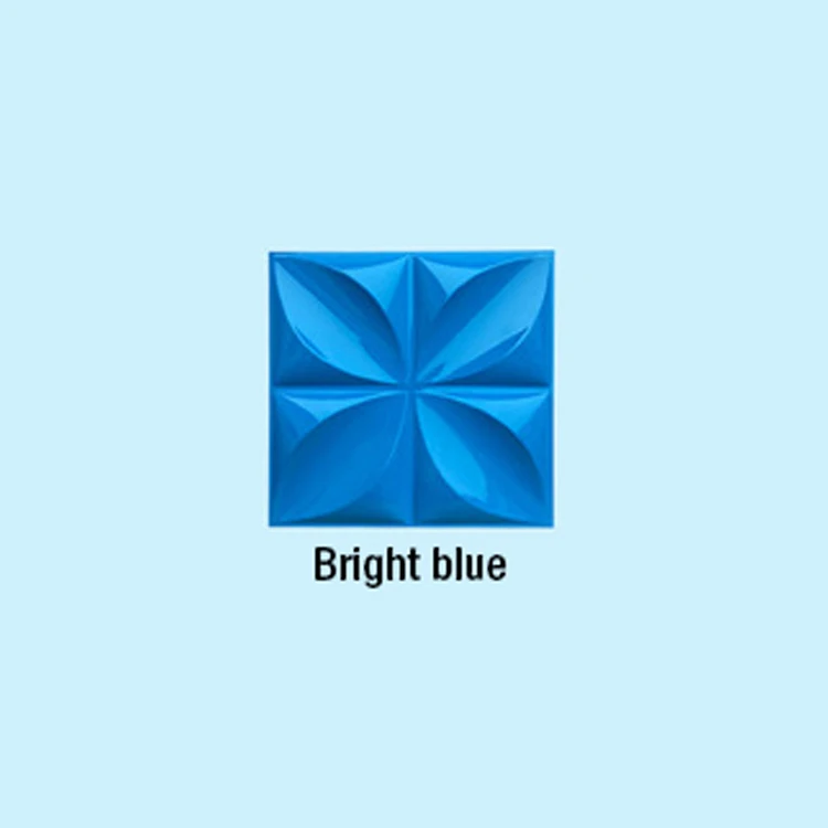 Bright blue 30x30 см 3D Художественная настенная панель фон настенные наклейки обои резьба по дереву цветок трехмерная доска обои для дома - Цвет: Bright blue