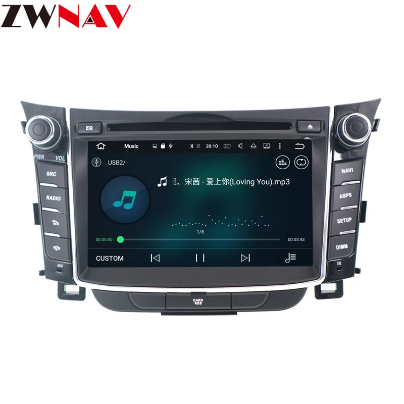 Excellent 4GB RAM Android 8.0 Car multimedia player GPS Navigation Headunit For Hyundai I30 Elantra GT 2012-2016 car dvd radio Autostereo 9