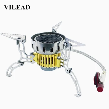 

VILEAD 170x93 MM Outdoor Gas Stove High Altitude Infrared Mountaineering Bunner Windproof Stove Without Ignition Energy-saving