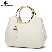 Лакированная кожа платье браслет сумки семь цветов для женщин Леди Твердые молнии горячий стиль браслет