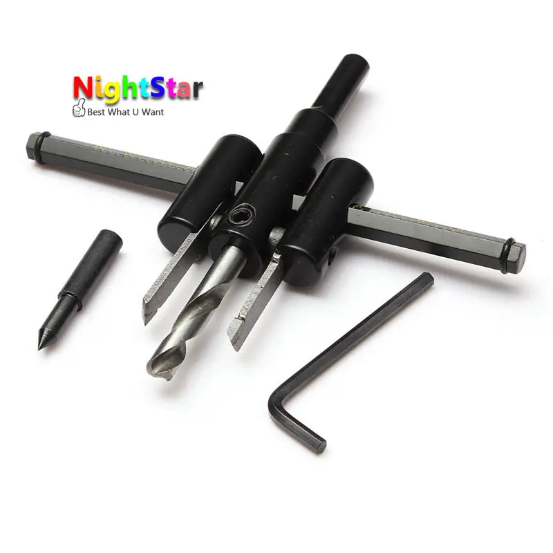 

Adjustable Wood Drywall Circle Hole Drill Cutter Bit Saw Use 30-120mm Circle Hole Saw Cutter Drill /Alloy blade /High Quality