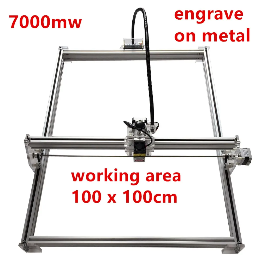 15000 мВт мини настольный DIY Лазерный гравировальный станок для резки лазерный гравировальный станок с ЧПУ для печати изображения 100*100 см большой рабочей зоны 15 Вт