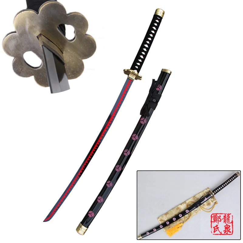 Бесплатная доставка Косплей Аниме One Piece Zoro Sword Black ShusuiSandai Катана настоящая