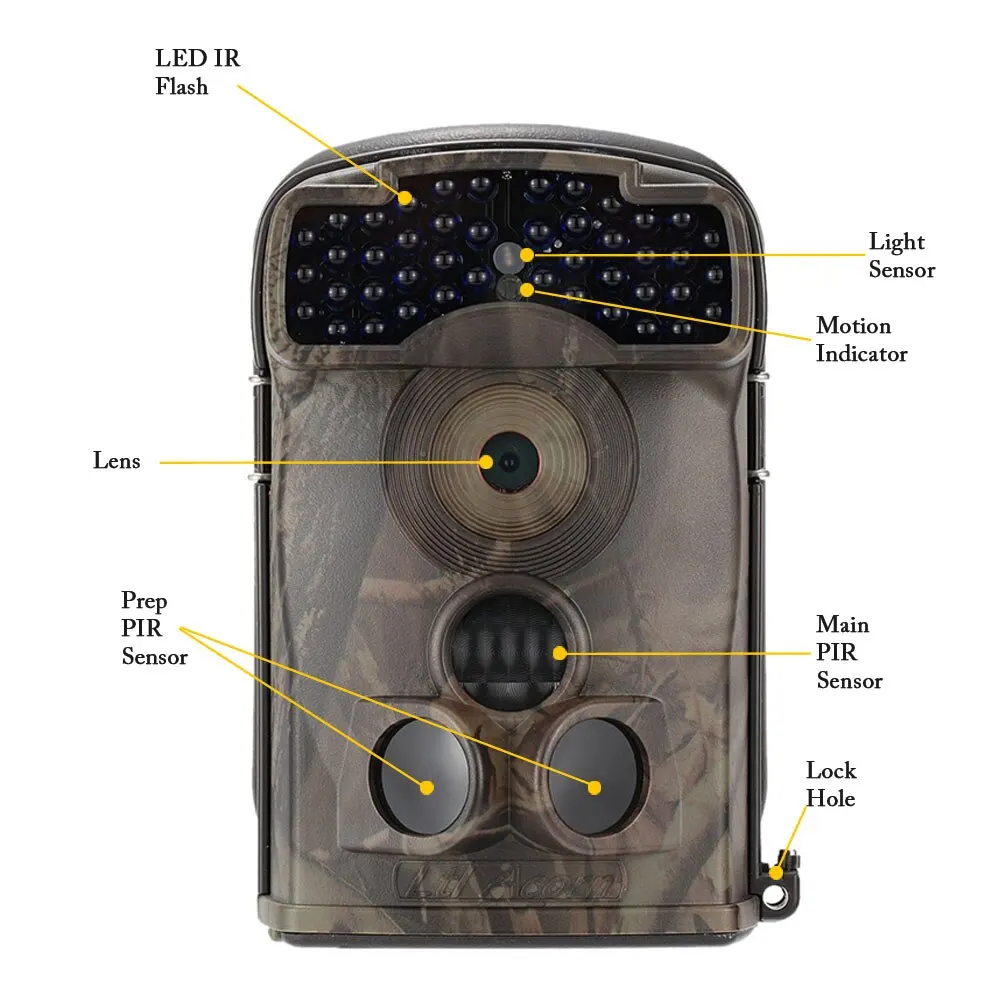 

#Rain-proof Trail Game Scouting Wildlife Hunting 12MP HD Digital Camera 940nm IR LED Video Recorder 5310A