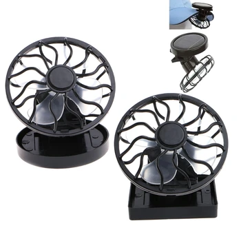 

Mini Portable Clip-On Solar Panel Powered Cooling Fan For Travel Camping Fishing
