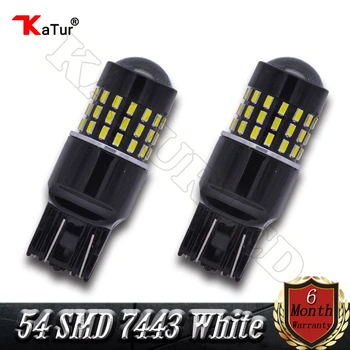 

2 Pieces T20 7443 7440 992 Led Bulb 650 Lumens Super Bright 3014 54-EX Chipsets LED Bulbs Used for Turn Signal Light Xenon White