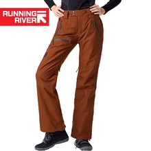 RUNNING RIVER Бренд Новые Зимние Тёплые Женские Сноубордические Брюки С Мембраной Водонепроницаемые Паропроницаемые Сноубординг Спортивные Штаны Для Активного Отдыха На Открытом воздухе#O7481N