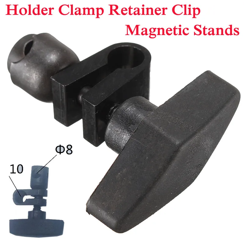 

Holder Clamp Retainer Clip Magnetic Stands Dial Indicatior Guage Chuck 8-10mm Magnetic Universal Table Seat Accessories