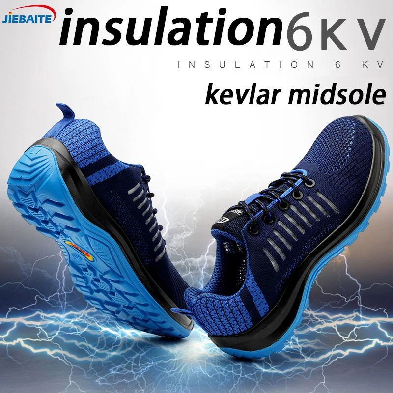 

Men's Steel Toe Work Safety Shoes Breathable Anti-smashing Anti-puncture Non-slip Construction Protective Footwear