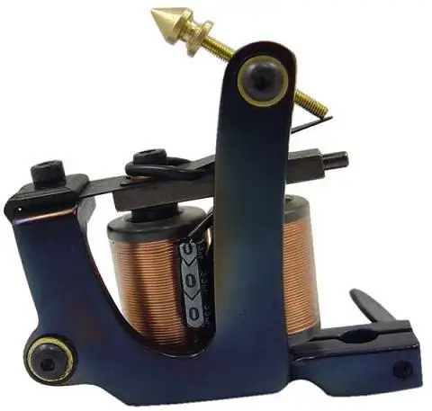 

Newest Cheap-Tattoo-Machines Handmade Tattoo Machines Gun 10 Wrap Coils Cast Iron Machine For Liner And Shader Free Shipping