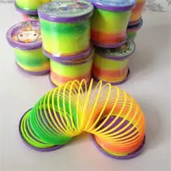 Волшебные пластиковые обтягивающие радужные весенние цветные новые детские забавные Классические игрушки цвета случайно