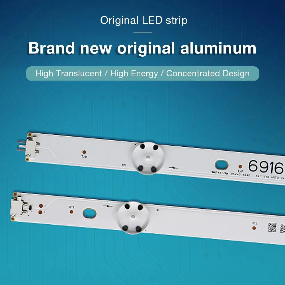 

4 Pcs Striscia Di Retroilluminazione A LED 8 Perline Lampada Della Luce Di Striscia Per LG 49 Pollici TV INNOTEK YPNL-DRT 3.0