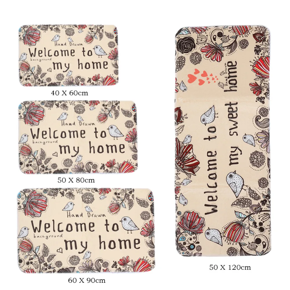  Kawaii Welcome Floor Mats Watercolor cat Printed Bathroom Carpets Doormats Bedroom Mat Tea Table Bi