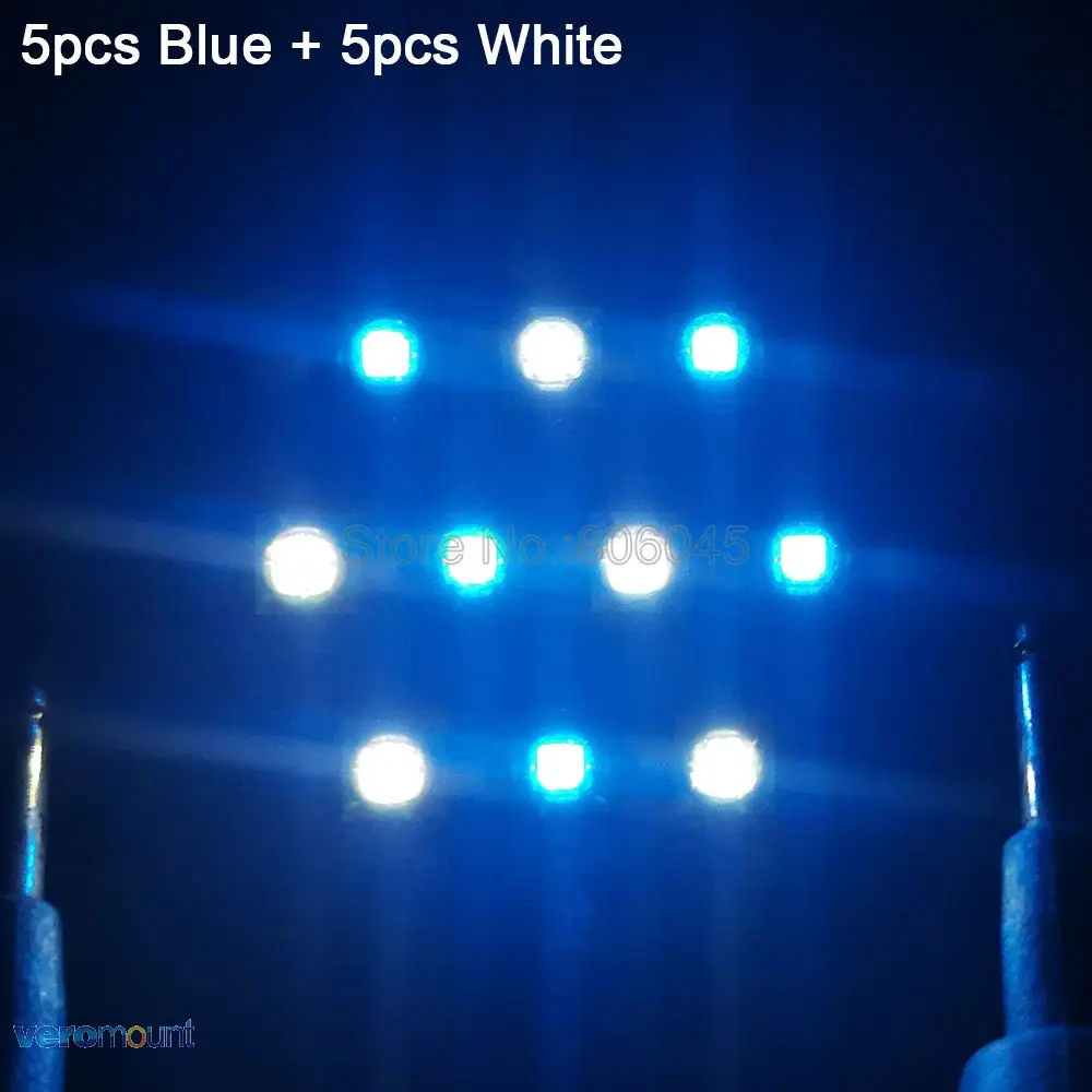 30 Вт Cree XPE XP-E светодиодный синий (5 шт.) + белый (5 шт.) смешанный Цвет светодиодный излучатель коралловый светодиодный свет лампы 30-36 В 1000MA