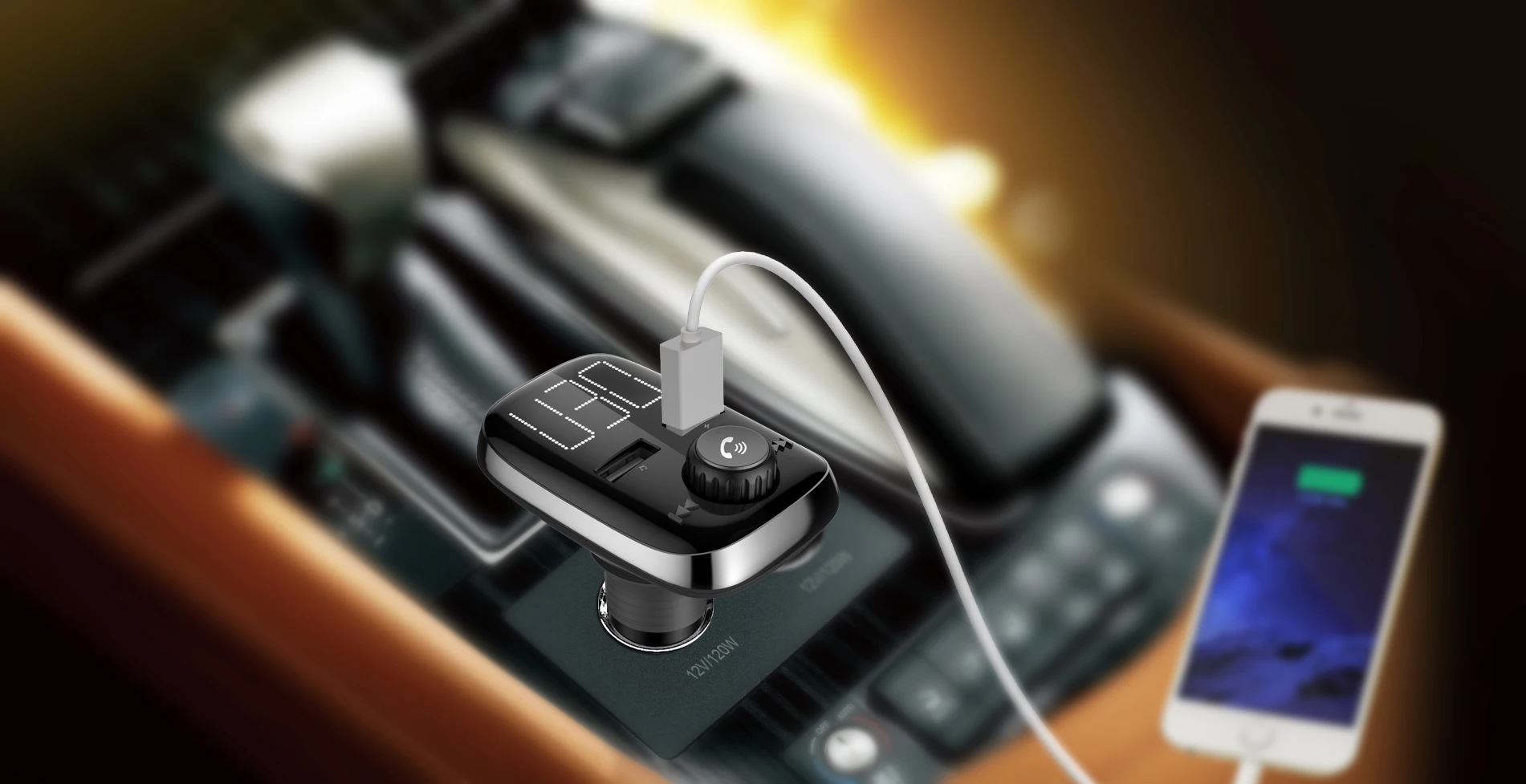 BT74 fm передатчик Aux модулятор Bluetooth громкой связи автомобильный комплект аудио mp3