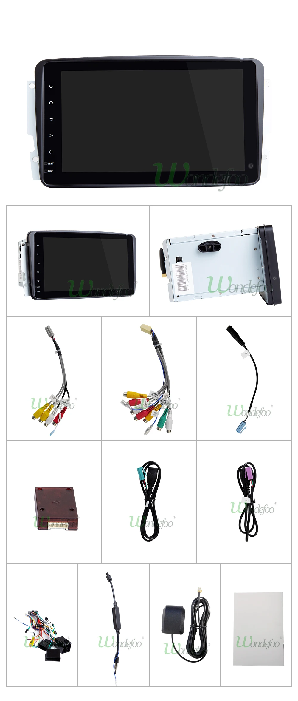 Best IPS SCREEN Android 8.1 2G RAM 4Core 2Din CAR GPS for Benz W209 W203 W168 W463 W163 M ML Viano W639 Vito Vaneo E-W210 DVD PLAYER 32