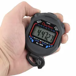 Модные цифровые Профессиональные Водонепроницаемые ручные ЖК-хронограф спортивные секундомер таймер секундомер часы