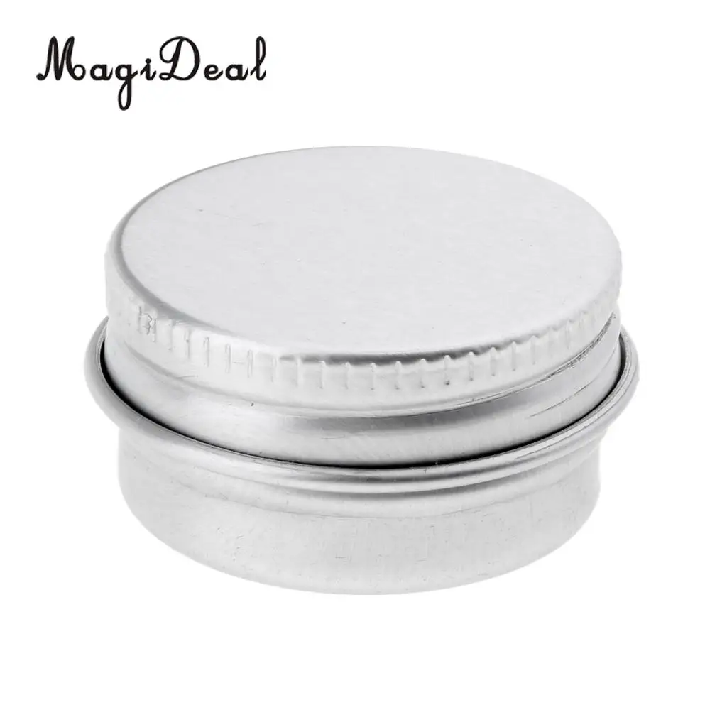 20x Empty Aluminum Tins Cans with Screw Lids Box Container Jar Round Pot 5g for Cream Salves