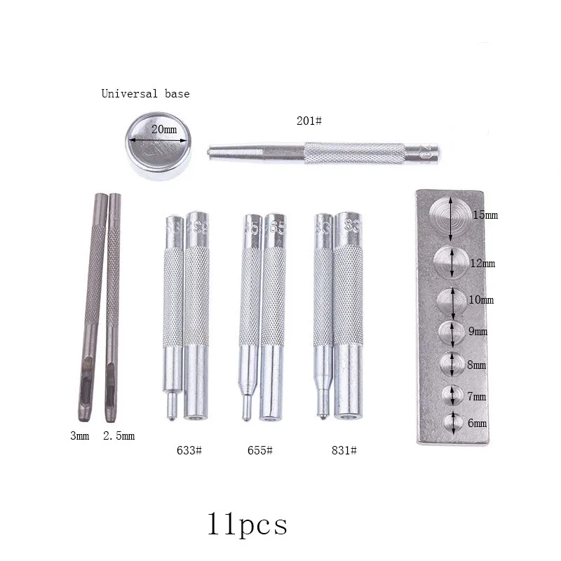 Meetee 1 компл. Sanp Кнопка крепежа установка набор инструментов Сделай сам вручную для кожи ремесло сумка Кнопка Пряжка установка аксессуар AP2241 - Цвет: Full set
