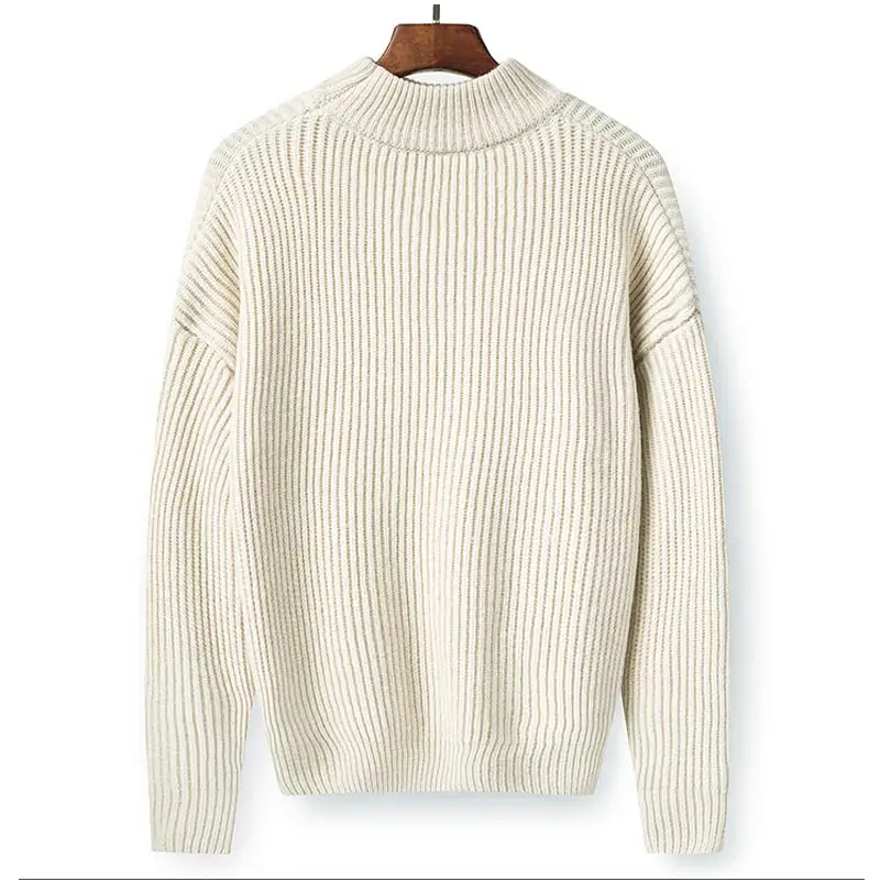 Для мужчин свитер осень и зимний свитер Для мужчин s бренд Полосатый Вязание пуловеры Для мужчин половина водолазка Повседневное трико тянуть BDK108