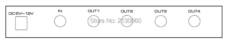 Разделитель SDI 1x4, SD/HD/3G-SDI ретранслятор, SDI дистрибьютор, поддержка 1080 p широкий Voltage5-12V может усиливать сигнал SDI