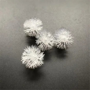 

65pcs Furry Ball White Edelweiss Snowflake for String Light outdoor Christmas Wedding party Decoration Garland