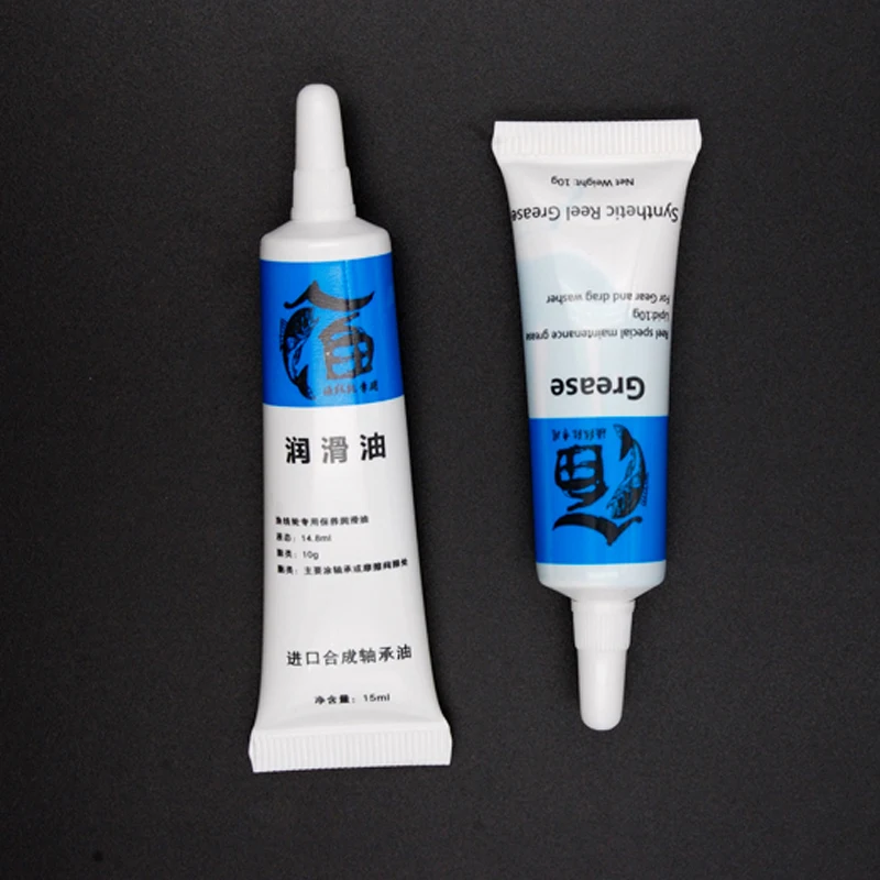 

2pcs/set Fishing Reel Oil Reel Grease + Liquid Oil lubricant Bearing Maintenance Baitcasting Fishing Reel FO227