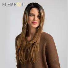 Element 26 Inch Long Synthetic Wig Heat Resistant Fiber Hair Party Work Wigs for Women Right Side Parting Free Shipping 5 Colors Element 26 Inch Long Synthetic Wig Heat Resistant Fiber Hair Party Work Wigs for Women Right Side Parting Free Shipping 5 Colors