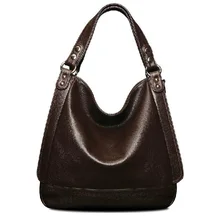 Hot 2015 women handbag genuine leather bag fashion vintage shoulder bags large cowhide real animal leather bolsas messenger bags
