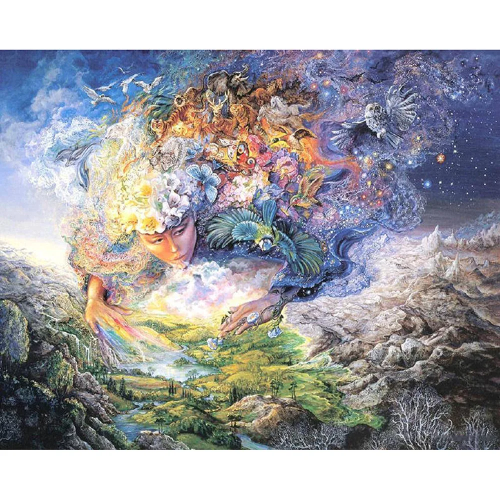 

Full Drill Diamond Embroidery 5D DIY Goddess Diamond Painting Cross-Stitch Wall Ornaments Home Decor Christmas Gifts