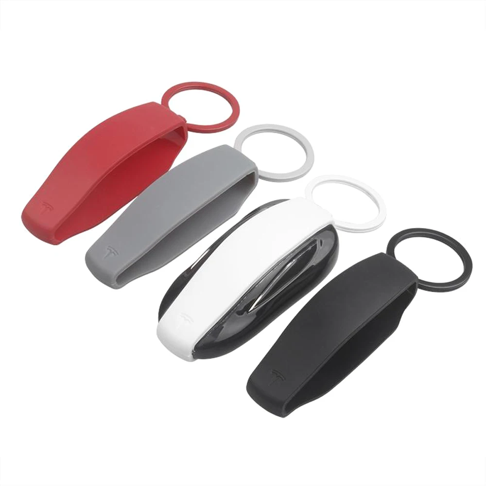 

Newly hot sale Tesla Silicone Key Fob Cover Protector Keychain Key Cover for Tesla Model 3 Model X Model S