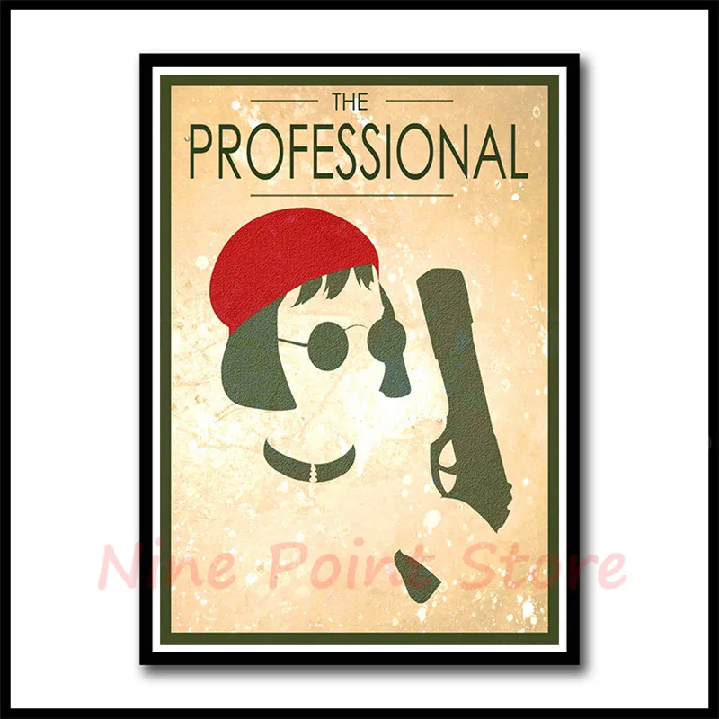 Leon The Professional Coated paper Poster Wall Sticker Livingroom Bedroom Cafe Decor Frameless