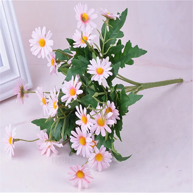 Buy 9 Heads 35CM Daisy Artificial Fake Flower for