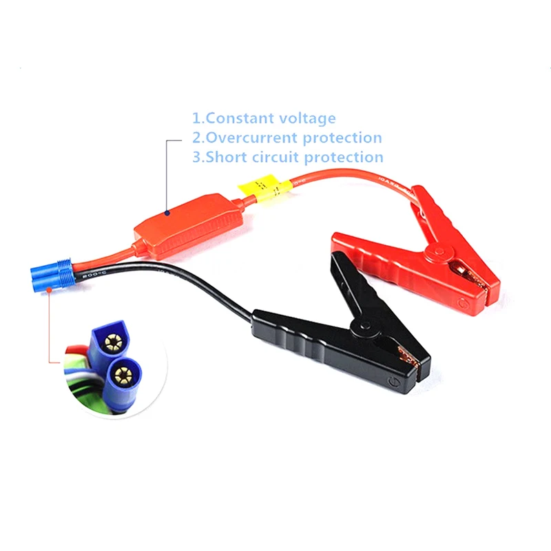 12V Car Jump Starter Emergency Jumper Cable Clamp Auto Engine Booster Storage Battery EC5 12V Car Jump Starter Emergency Jumper Cable Clamp Auto Engine Booster Storage Battery EC5